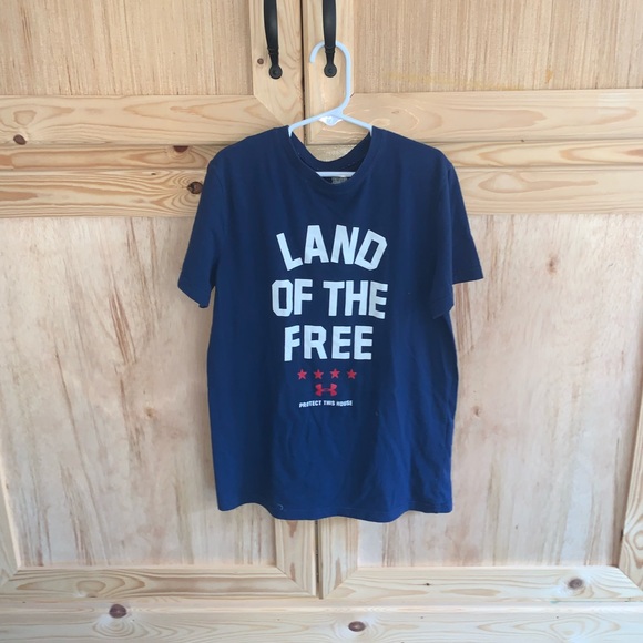 Under Armour Other - Under Armour “Land of the Free” graphic tee shirt size YSM